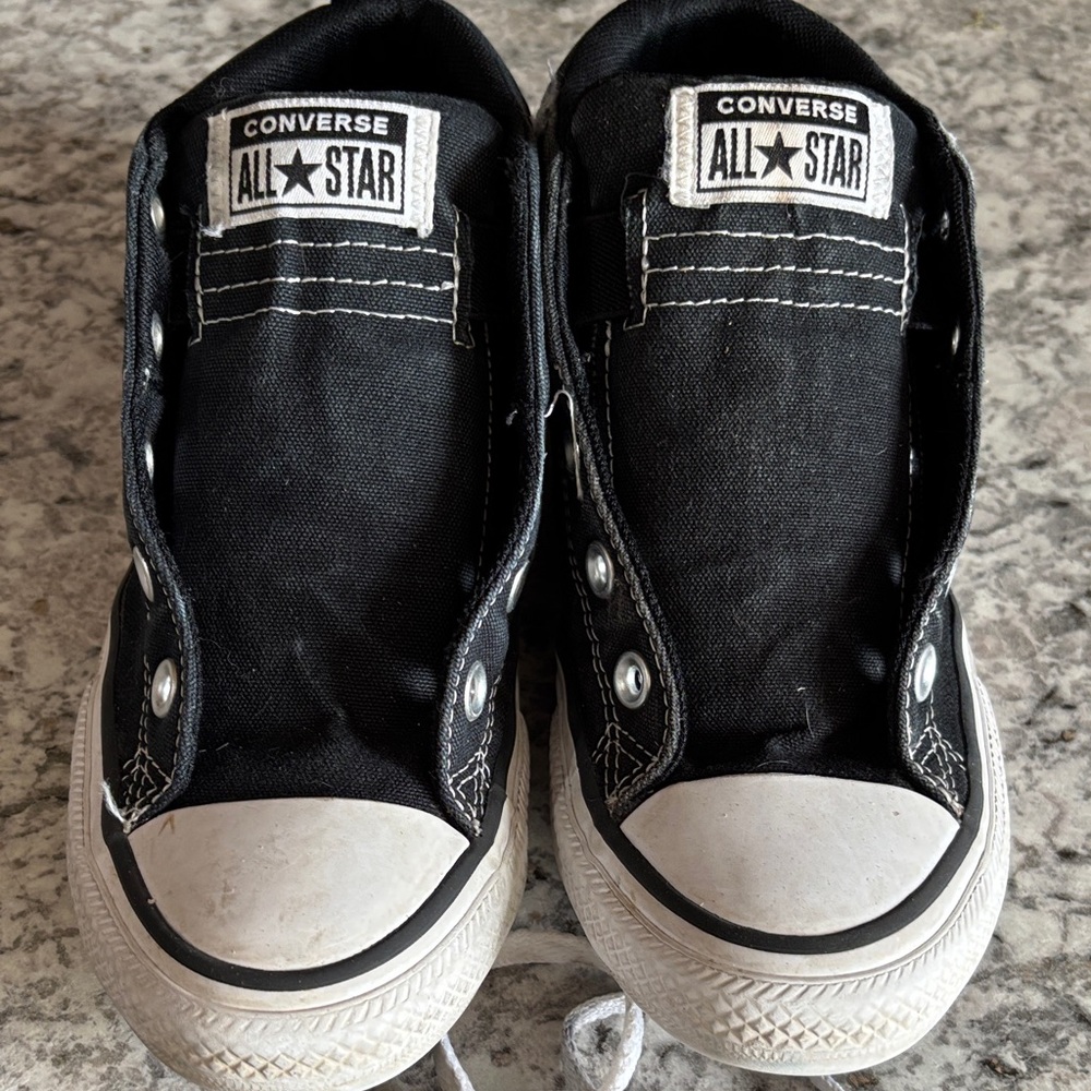 Converse Black Slip-On Canvas Sneakers